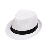 Children Sunhat Kids Summer Beach Straw Hat Jazz Panama