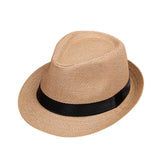 Children Sunhat Kids Summer Beach Straw Hat Jazz Panama