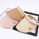 2019 New Woman's Sun Hats Hand Made DIY Straw Bowknot