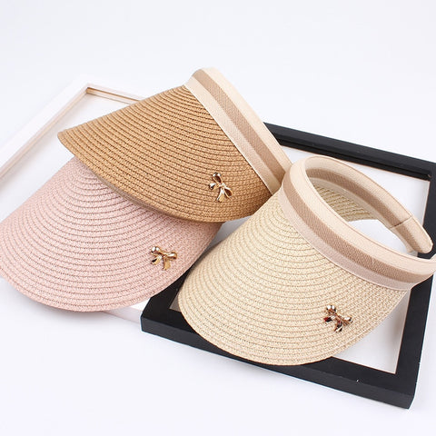 2019 New Woman's Sun Hats Hand Made DIY Straw Bowknot