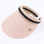 2019 New Woman's Sun Hats Hand Made DIY Straw Bowknot