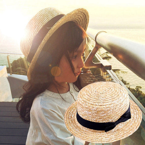 Mistdawn Cute Childred Girls Boys Kids 100% Straw Hat