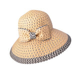 Fashion summer straw sun hat bow-tie handmade hat for women