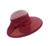 Fashion summer straw sun hat bow-tie handmade hat for women