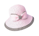 Fashion summer straw sun hat bow-tie handmade hat for women