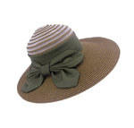 Fashion summer straw sun hat bow-tie handmade hat for women